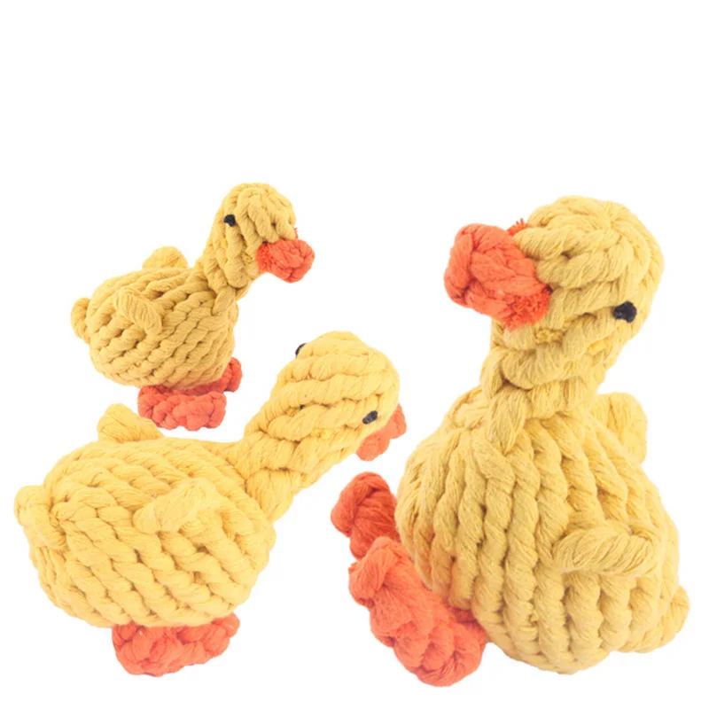 Durable Pet Toy Duck Shape Molar Cotton Woven Rope Cleaning Teeth Pet Dog Chew Toys
Durable Pet Toy Duck Shape Molar Cotton Woven Rope Cleaning Teeth Pet Dog Chew Toys