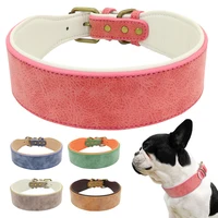 New Comfortable Soft Pet PU Leather All Metal Lettering Buckle Pet Dog Collar 
New Comfortable Soft Pet PU Leather All Metal Lettering Buckle Pet Dog Collar