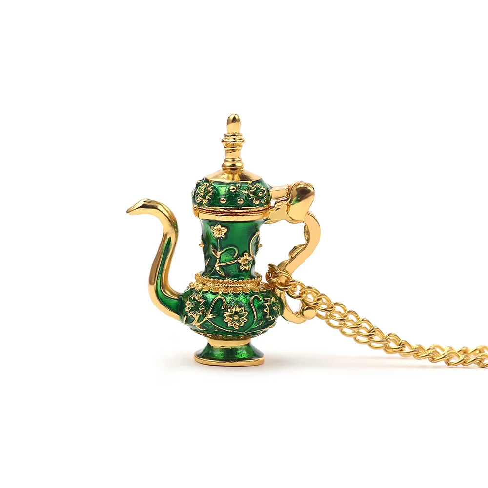 3D Sweater Zinc Alloy Creative Jewelry Enamel Green Metal wine pot Kettle Women Teapot Pendant Jewelry Necklace
3D Sweater Zinc Alloy Creative Jewelry Enamel Green Metal wine pot Kettle Women Teapot Pendant Jewelry Necklace