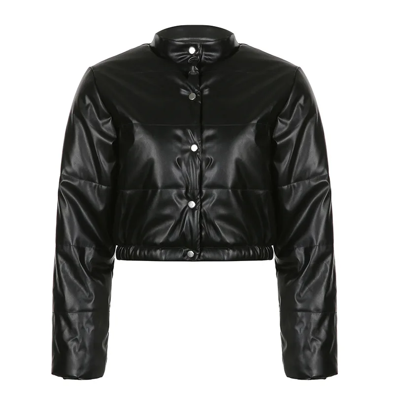 2021 Fall Winter Loose Zippered Fastener Waist Warm Cotton-padded Jacket Womens Leather Coat
2021 Fall Winter Loose Zippered Fastener Waist Warm Cotton-padded Jacket Womens Leather Coat