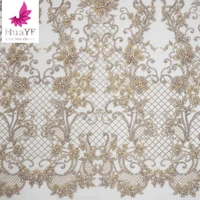 2019 Luxury african gold 3d beaded lace pure handmade embroidery sequins tulle lace with full beads for wedding HY1147-3
2019 Luxury african gold 3d beaded lace pure handmade embroidery sequins tulle lace with full beads for wedding HY1147-3