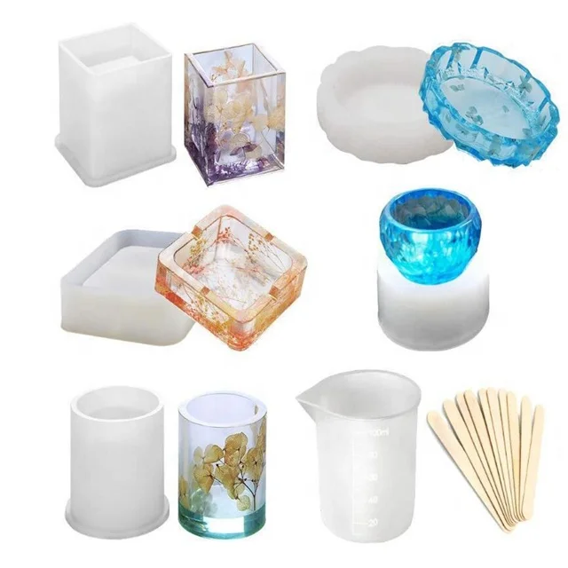 Aamzon hot shiny round resin coaster ashtray mold silicone Measuring cups diy crystal glue jewelry mold set, White
Aamzon hot shiny round resin coaster ashtray mold silicone Measuring cups diy crystal glue jewelry mold set, White