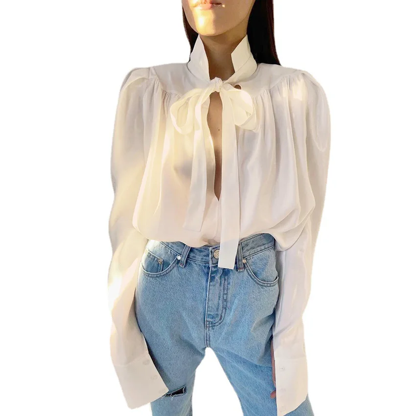2021 Ladies Summer New Korean Ladies Women's Blouses And Tops Short Vintage Blouse Womens, Customized color
2021 Ladies Summer New Korean Ladies Women's Blouses And Tops Short Vintage Blouse Womens, Customized color