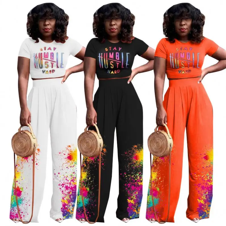 2021 Autumn Fashion Lady Letter Inkjet Trendy Crop Top Wide Leg Club Bodycon 2 Two Piece Long Pants Trousers Sets For Women, Picture
2021 Autumn Fashion Lady Letter Inkjet Trendy Crop Top Wide Leg Club Bodycon 2 Two Piece Long Pants Trousers Sets For Women, Picture