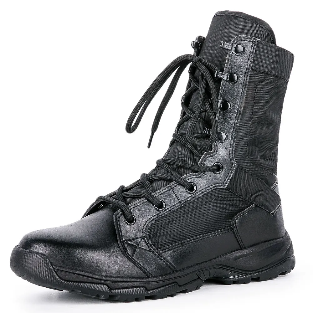 Waterproof Black Military Boot Breathable Hiking shoes tactical training shoes for men
Waterproof Black Military Boot Breathable Hiking shoes tactical training shoes for men