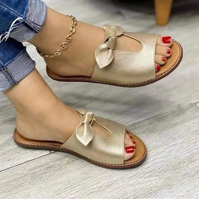 Fashion New Bow Sandals 2021 Beach Slippers for Women Summer Open Toe Shoes Ladies Flat Sandals, 3 colors
Fashion New Bow Sandals 2021 Beach Slippers for Women Summer Open Toe Shoes Ladies Flat Sandals, 3 colors