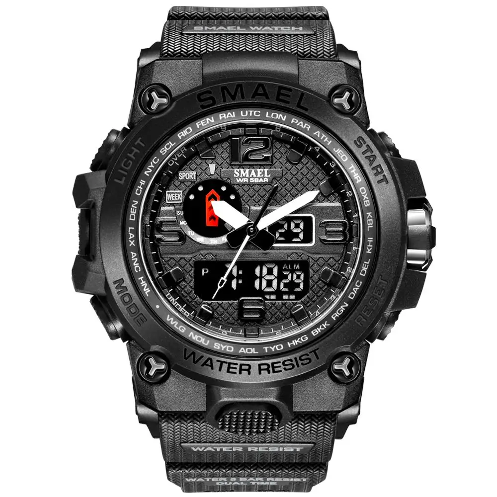 SMAEL new 1545D quartz watch waterproof man digital watch for sport, Orange,gray,black silver,black gold,black,army green,khaki,black blue
SMAEL new 1545D quartz watch waterproof man digital watch for sport, Orange,gray,black silver,black gold,black,army green,khaki,black blue