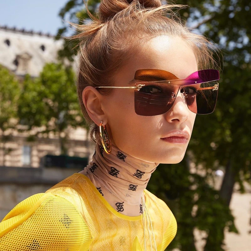 New Hot Selling Fashion Colorful Butterfly Sun Shade Personalized One Piece Lens Oversized Metal Sunglasses for Men Women
New Hot Selling Fashion Colorful Butterfly Sun Shade Personalized One Piece Lens Oversized Metal Sunglasses for Men Women