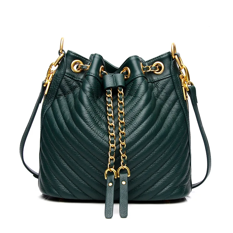 Luxury Women Handbags Real Leather Shoulder bag ladies leather Crossbody bags Women Bucket Bag, Customized color
Luxury Women Handbags Real Leather Shoulder bag ladies leather Crossbody bags Women Bucket Bag, Customized color