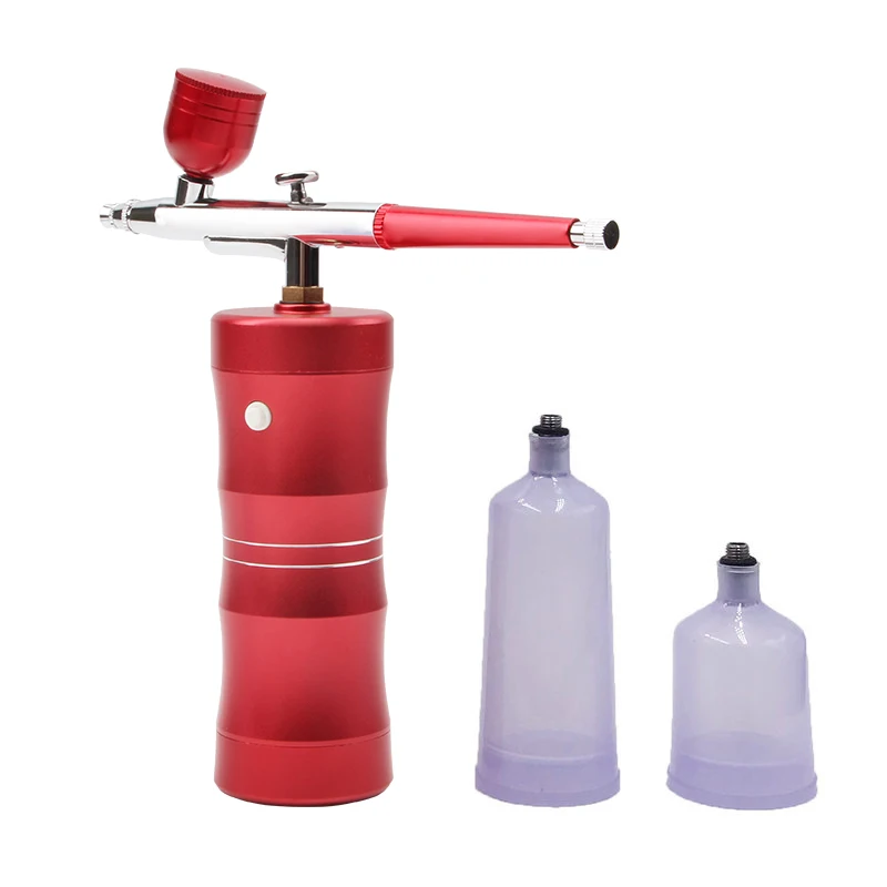 Mini air cordless nail airbrush machine paint gun makeup airbrush kit portable for models and with compressor, Red, pink, can be customized
Mini air cordless nail airbrush machine paint gun makeup airbrush kit portable for models and with compressor, Red, pink, can be customized