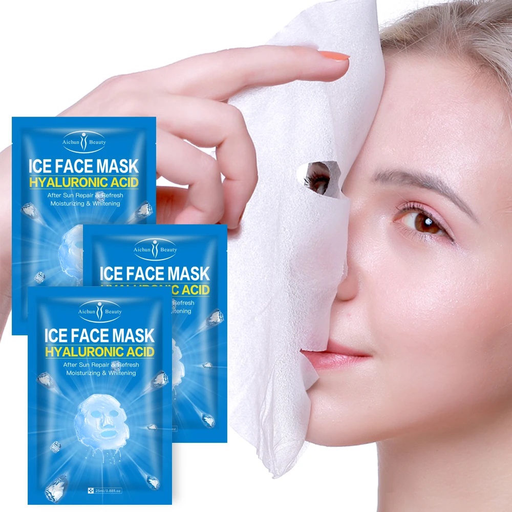 Skin Care Face Sheet Ice Mask Organic Hyaluronic Acid Facial Mask After Sun Repair Mask
Skin Care Face Sheet Ice Mask Organic Hyaluronic Acid Facial Mask After Sun Repair Mask