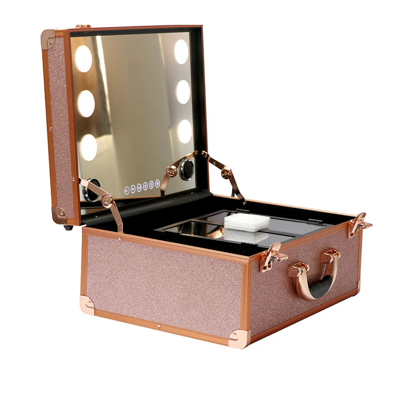 Aluminum vanity makeup cosmetic box BOYA rolling cosmetic makeup suitcase train case, Black/ pink/ customized 
Aluminum vanity makeup cosmetic box BOYA rolling cosmetic makeup suitcase train case, Black/ pink/ customized