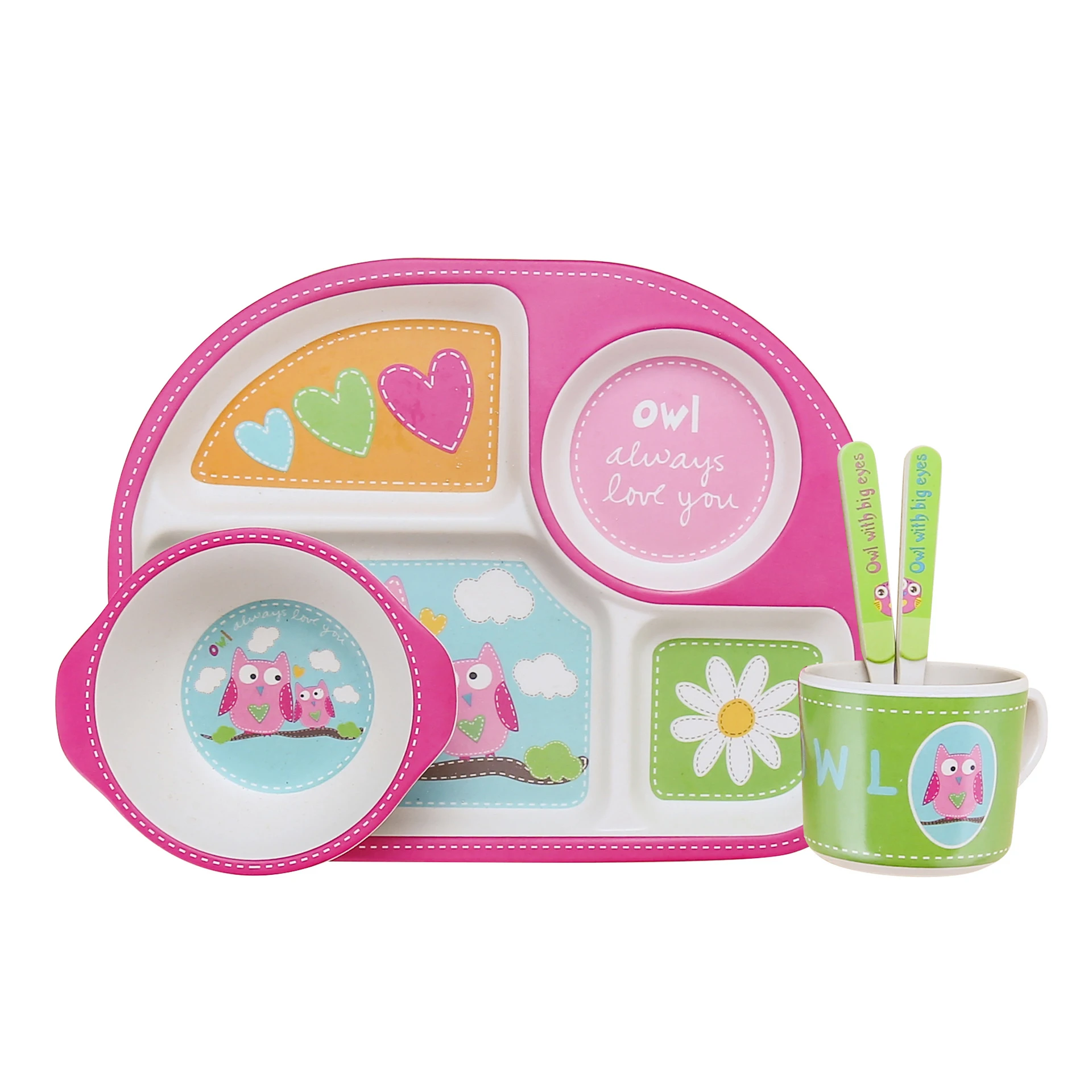5pcs Bamboo Fiber Non Toxic Durable Reusable Cartoon Children kids baby Tableware Cutlery Kids Children Dinnerware set
5pcs Bamboo Fiber Non Toxic Durable Reusable Cartoon Children kids baby Tableware Cutlery Kids Children Dinnerware set