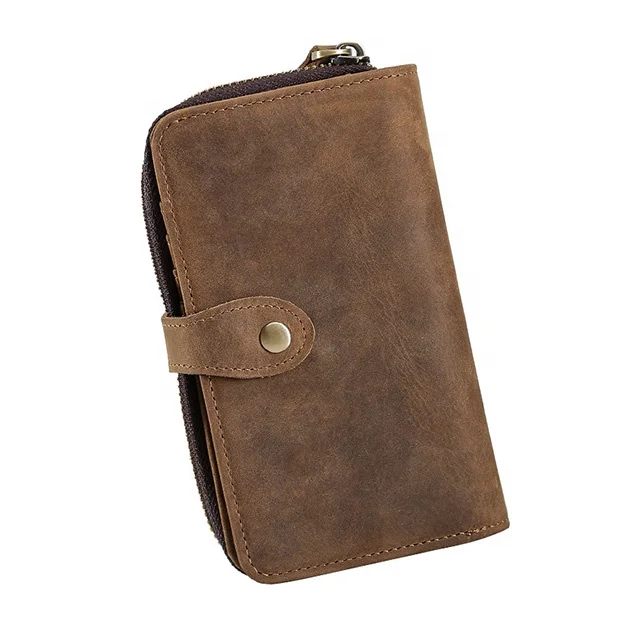 Custom Vintage long RFID Men Wallets Crazy Horse Leather Wallet for Men, Customized color
Custom Vintage long RFID Men Wallets Crazy Horse Leather Wallet for Men, Customized color