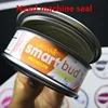 SmartBud Machine Sealed Tin Cans 3.5 gram Smart bud jar tank dry herb flower Packaging with 15 Flavor Stickers Lable6