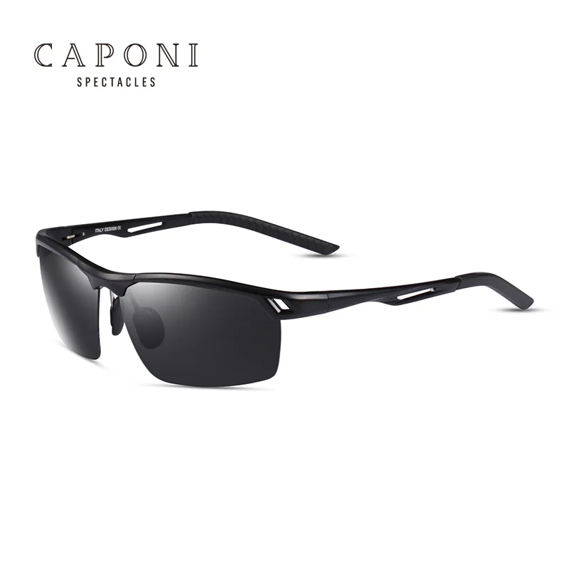 CAPONI Sports Sunglasses 2020 Polarized AL-MG Hollow Frame Half-Rimless Men Sport Sunglasses For Outdoor Cycling Fishing
CAPONI Sports Sunglasses 2020 Polarized AL-MG Hollow Frame Half-Rimless Men Sport Sunglasses For Outdoor Cycling Fishing