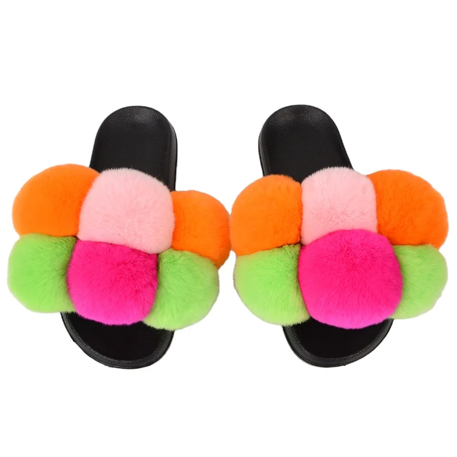 fur slippers 2021 new design Wholesale real rabbit ball fur slide fox fur slippers for women, Customized color
fur slippers 2021 new design Wholesale real rabbit ball fur slide fox fur slippers for women, Customized color