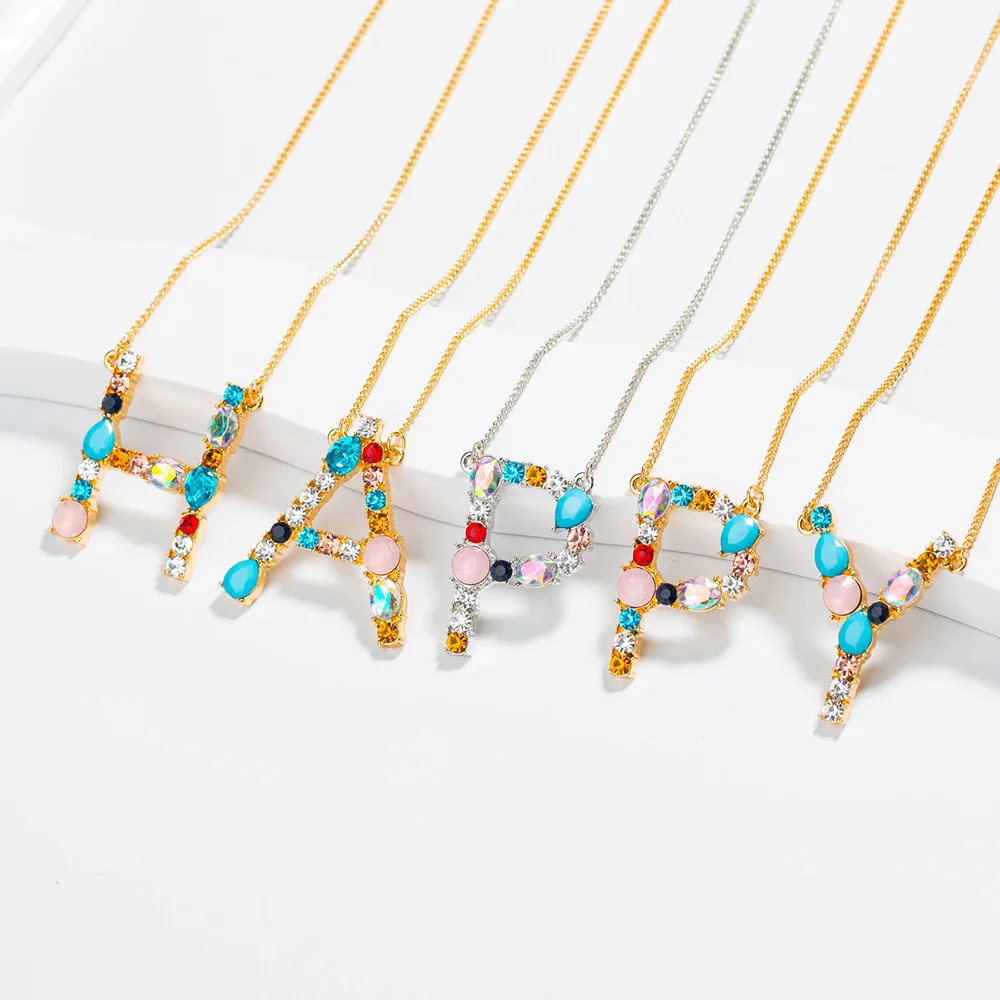 Trend diamond initial necklace gold plated letter tennis necklace rhinestone crystal women necklace custom
Trend diamond initial necklace gold plated letter tennis necklace rhinestone crystal women necklace custom