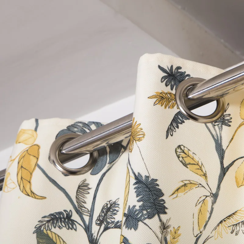 China Suppliers Royal Home digital printing fabric Asia Style in Gray Color wholesale curtain