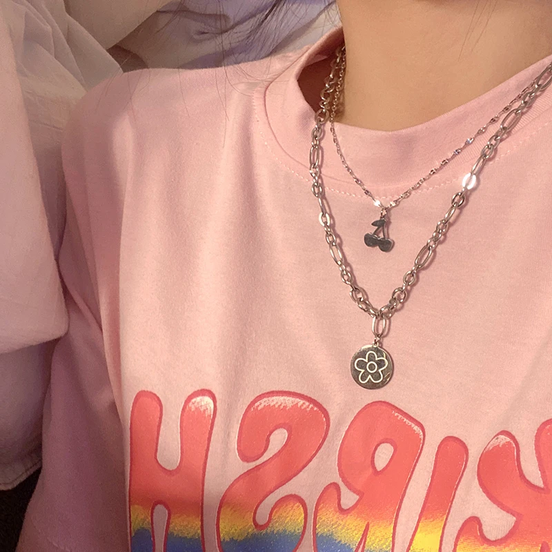 JUHU Titanium Steel Necklace Female Folding Clavicle Chain 2021 New Hip-Hop Niche Gold Necklace Jewelry
JUHU Titanium Steel Necklace Female Folding Clavicle Chain 2021 New Hip-Hop Niche Gold Necklace Jewelry