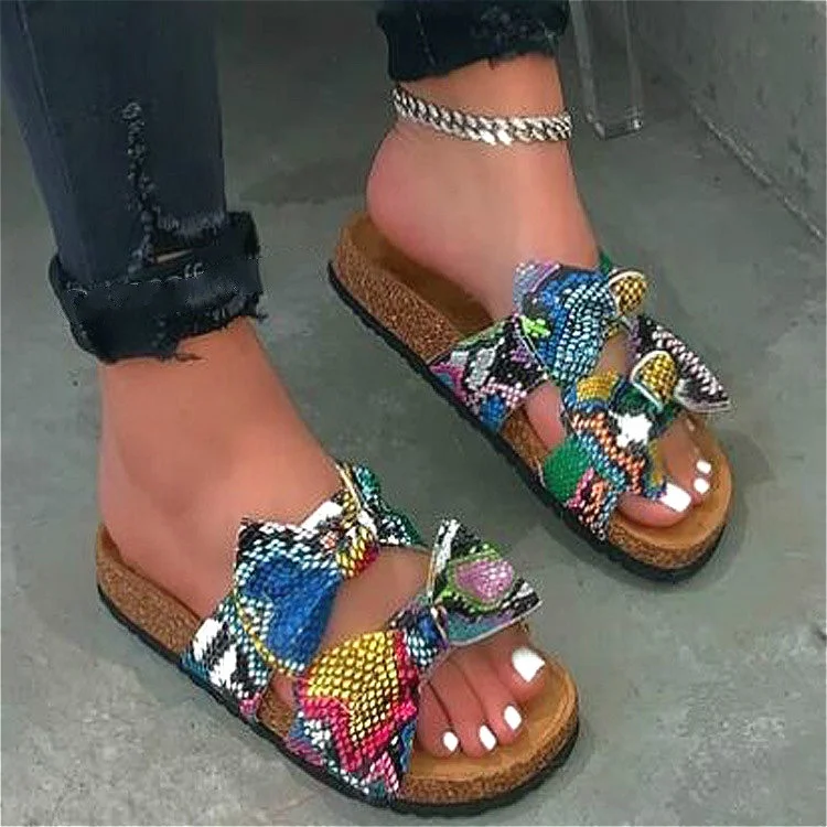 Women fashion Slipper Double-Bow Shoes Platform Slide Fashion Summer Ladies Leopard Hollow-Light Sandals, As pictures shown
Women fashion Slipper Double-Bow Shoes Platform Slide Fashion Summer Ladies Leopard Hollow-Light Sandals, As pictures shown