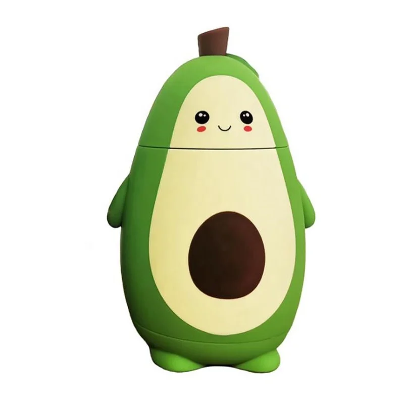 Creative kawaii cute kids avocado glass water bottle with silicone sleeve, Green
Creative kawaii cute kids avocado glass water bottle with silicone sleeve, Green
