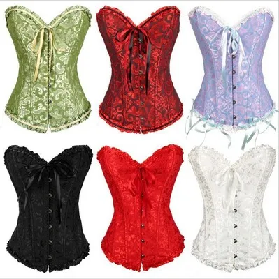 High Quality Sexy Fashion Lace Up Back Corsets for Women Steel Bones Corset Top Bustier Overbust Corset Shape for Wedding Party, Red,green, blue, black, white, dark red
High Quality Sexy Fashion Lace Up Back Corsets for Women Steel Bones Corset Top Bustier Overbust Corset Shape for Wedding Party, Red,green, blue, black, white, dark red