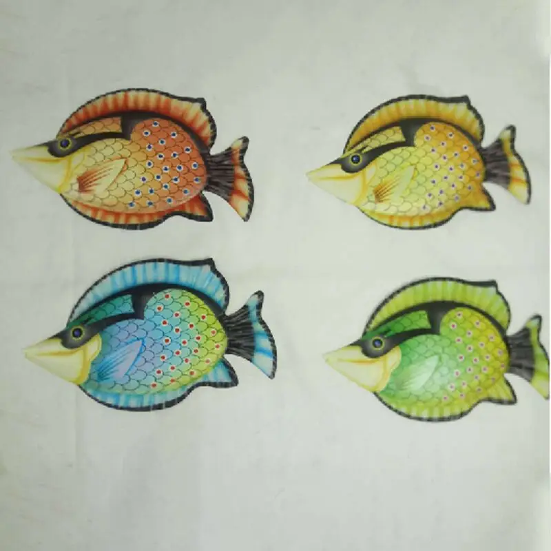 Coastal Ocean Sea Metal Fish Hanging Wall Art Decor Set of 4 for Outdoor or Indoor, Multi
Coastal Ocean Sea Metal Fish Hanging Wall Art Decor Set of 4 for Outdoor or Indoor, Multi