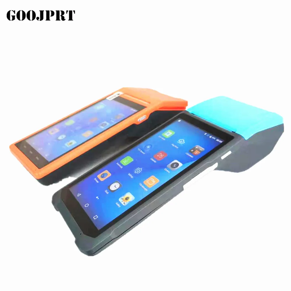 GOOJPRT Android 8.1 Handheld POS Terminal Mobile POS Machine Built-in Thermal Receipt Printer
GOOJPRT Android 8.1 Handheld POS Terminal Mobile POS Machine Built-in Thermal Receipt Printer