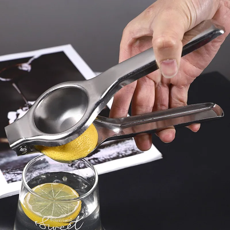 Portable stainless steel household manual juicer juice squeezer fruit squeeze juice tool, Stainless steel color
Portable stainless steel household manual juicer juice squeezer fruit squeeze juice tool, Stainless steel color