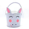 New Product Promotion Holiday Gift Handicraft Felt Decorative Easter Bucket For Easter