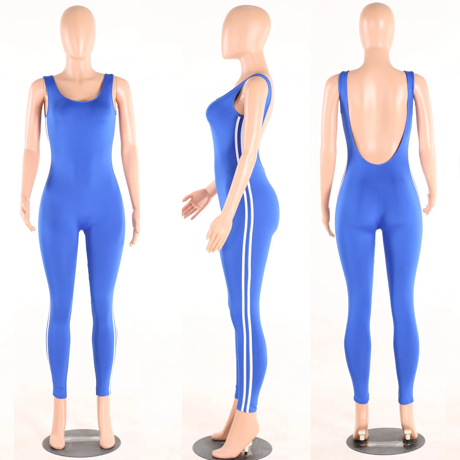 Women's Backless Sleeveless Sports Running Yoga Bodycon Solid Ladies Jumpsuit, As pictures or custom colors
Women's Backless Sleeveless Sports Running Yoga Bodycon Solid Ladies Jumpsuit, As pictures or custom colors