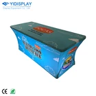 6ft Camping Spandex Square Blue Tablecloth For Events
