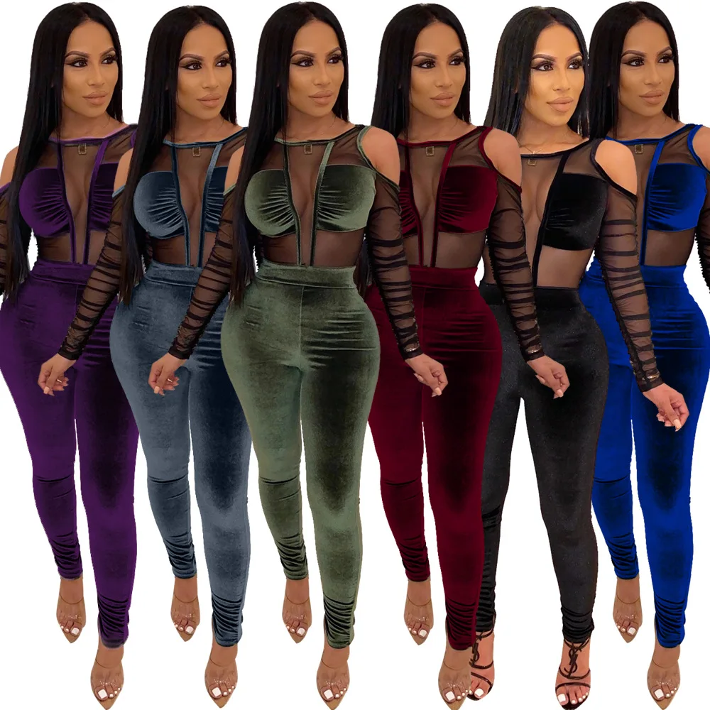 Free Shipping Fitness Active Wear Rompers Womens Jumpsuit mesh Sexy Fashion Long Sleeve Jumpsuits, Customized color
Free Shipping Fitness Active Wear Rompers Womens Jumpsuit mesh Sexy Fashion Long Sleeve Jumpsuits, Customized color