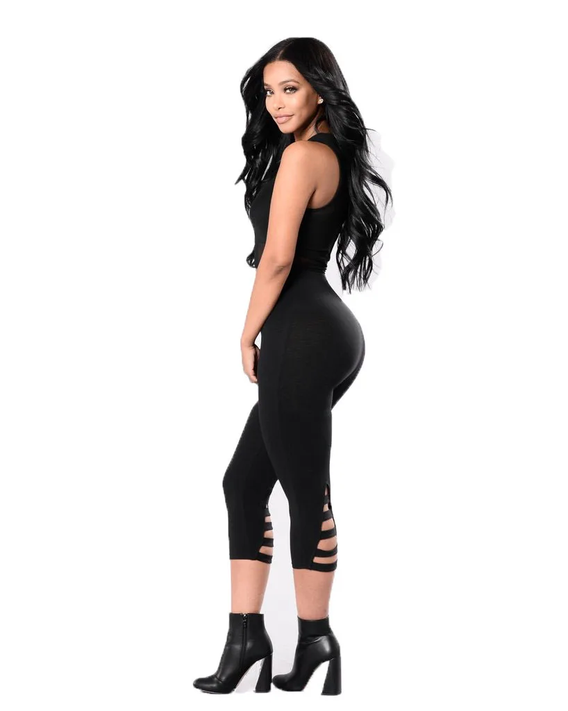 2020 New European and American Sexy personality High Waist Pure Black Fashion Cropped Modal Leggings/Sports pants
2020 New European and American Sexy personality High Waist Pure Black Fashion Cropped Modal Leggings/Sports pants