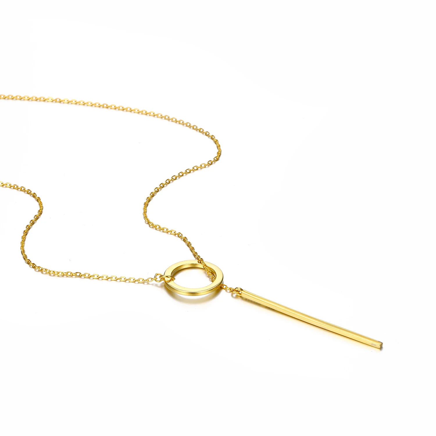 HOT Sale Trendy Stainless Steel Jewelry INS Most Popular Circle Lariat Bar Pendant Necklace Women
HOT Sale Trendy Stainless Steel Jewelry INS Most Popular Circle Lariat Bar Pendant Necklace Women