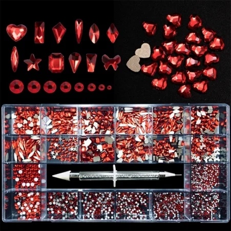 jieniya Wholesale Multi-Shape 3D Nail Art Rhinestones Nail Accessories 20 Grid Box Set press on nail DIY Rhinestones Crystal
jieniya Wholesale Multi-Shape 3D Nail Art Rhinestones Nail Accessories 20 Grid Box Set press on nail DIY Rhinestones Crystal