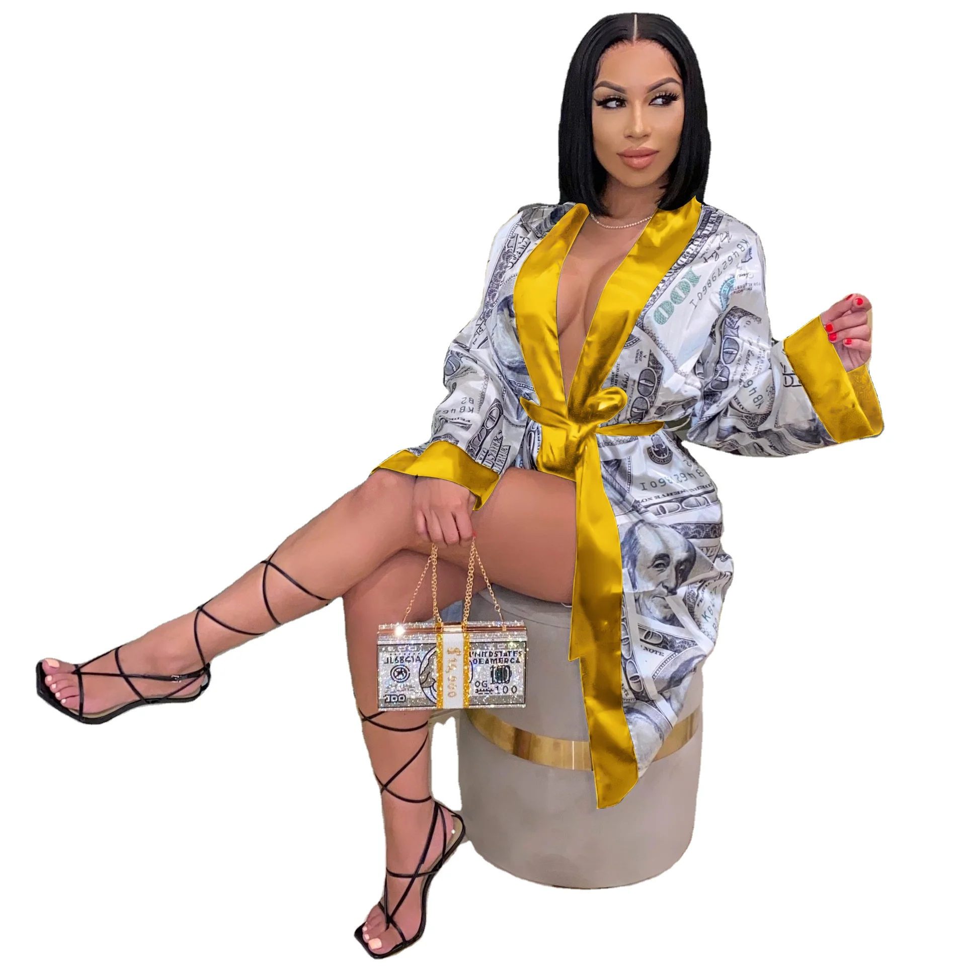 Wholesale Price Women's Plus Size Robes Women's Robes Elegant With Feathers Yellow Money Robe, Pink, black, red, orange, brown, purple, wine
Wholesale Price Women's Plus Size Robes Women's Robes Elegant With Feathers Yellow Money Robe, Pink, black, red, orange, brown, purple, wine