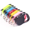Manufacturer wholesale small large plastic nylon multi-colors dog automatic retractable leash