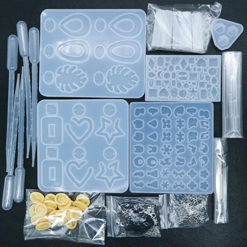 Crystal drops DIY epoxy resin earrings pendant silicone mold ornaments Little Star mold silicon molds for resin jewelry
Crystal drops DIY epoxy resin earrings pendant silicone mold ornaments Little Star mold silicon molds for resin jewelry
