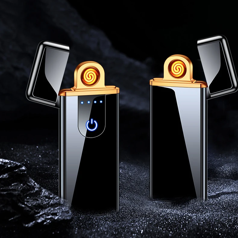 Ultra-thin USB rechargeable lighter touch screen double-sided electronic cigarette lighter custom logo lighter
Ultra-thin USB rechargeable lighter touch screen double-sided electronic cigarette lighter custom logo lighter