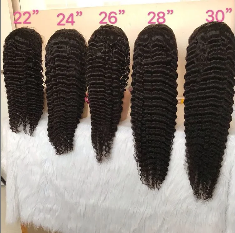 Wholesale Brazilian Deep Wave Wig Lace Front Human Hair Pre Plucked 13x4 Lace Front loose deep Wig For Women Natural Remy
Wholesale Brazilian Deep Wave Wig Lace Front Human Hair Pre Plucked 13x4 Lace Front loose deep Wig For Women Natural Remy