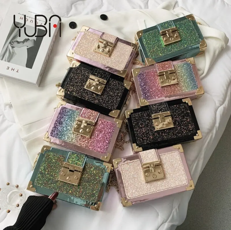 Wholesale luxury messenger bags fashion purses lock sequins chain clutch bag bling purse and handbags women
Wholesale luxury messenger bags fashion purses lock sequins chain clutch bag bling purse and handbags women