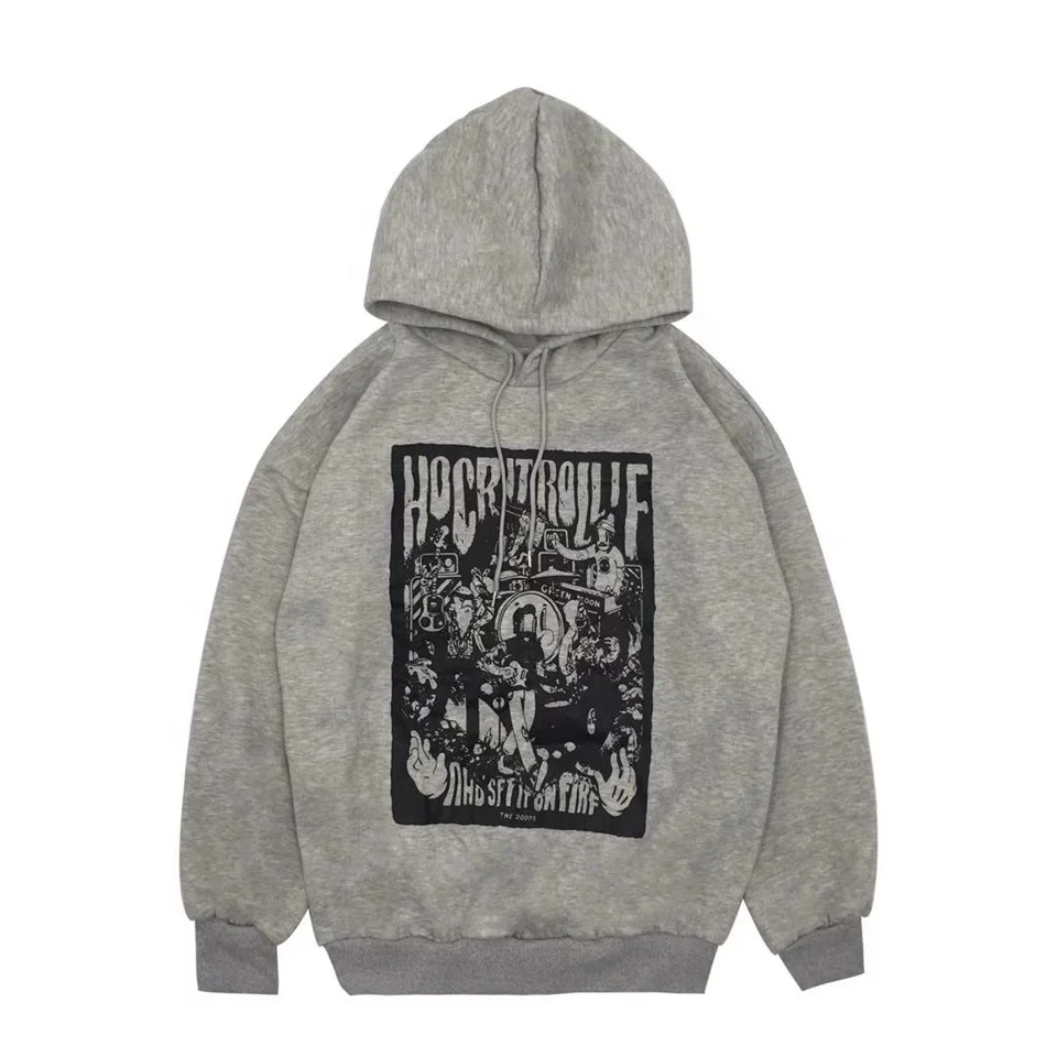 2021 autumn and winter Korean ins explosion dark letter printing loose and velvet hooded sweater for men and women
2021 autumn and winter Korean ins explosion dark letter printing loose and velvet hooded sweater for men and women