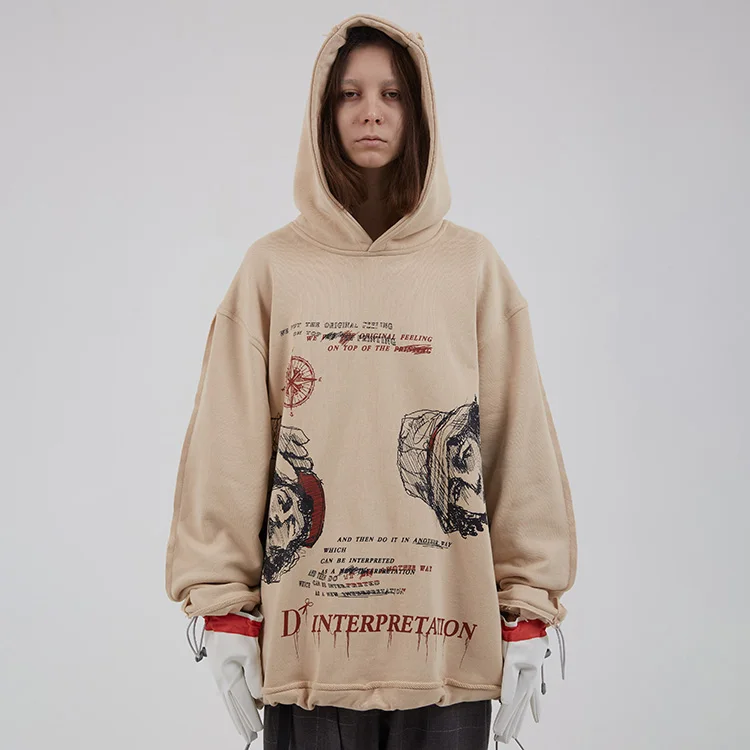 BLIND high quality girls stitching custom two tones drawstring hip hop print oversized street style hooded sweatshirts, 2 colors
BLIND high quality girls stitching custom two tones drawstring hip hop print oversized street style hooded sweatshirts, 2 colors