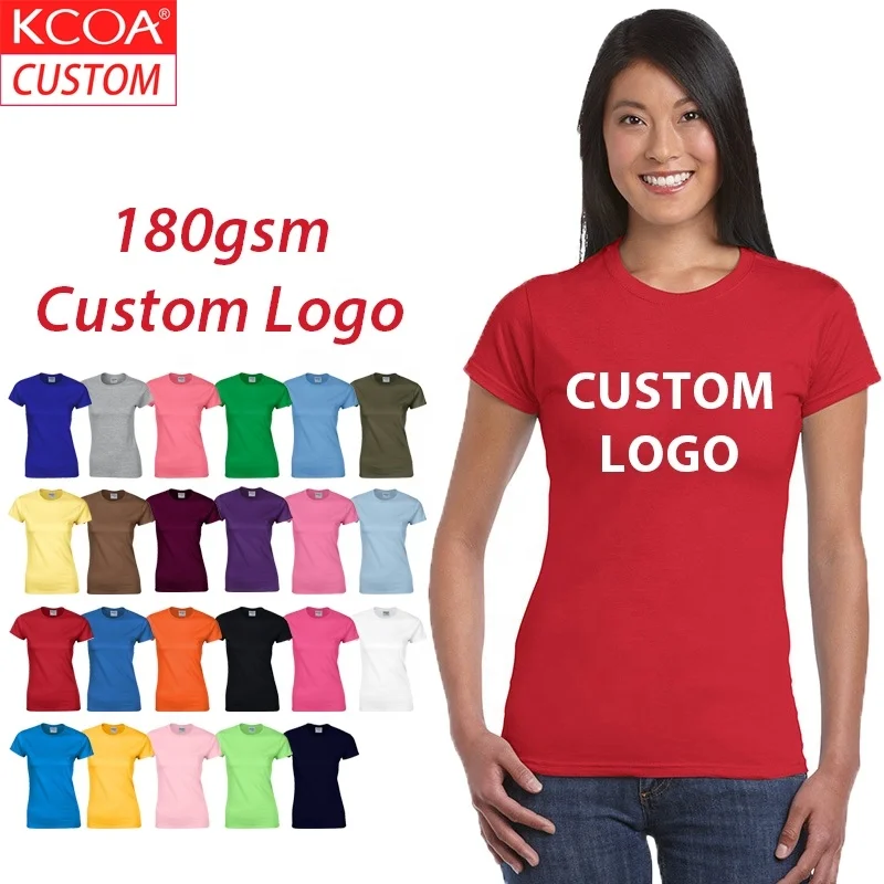 US Sizes Plain Custom Printing Women Round Neck Red T Shirt, 23 colors or custom colors
US Sizes Plain Custom Printing Women Round Neck Red T Shirt, 23 colors or custom colors