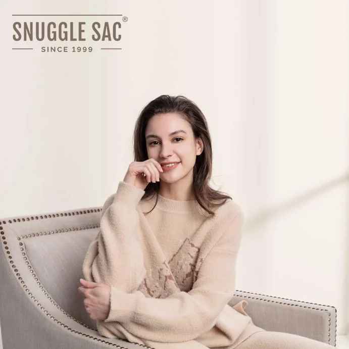 Snuggle Sac Air Feel Wide Neck Pullover for Women Long Sleeve Ladies Crewneck Sweater
Snuggle Sac Air Feel Wide Neck Pullover for Women Long Sleeve Ladies Crewneck Sweater