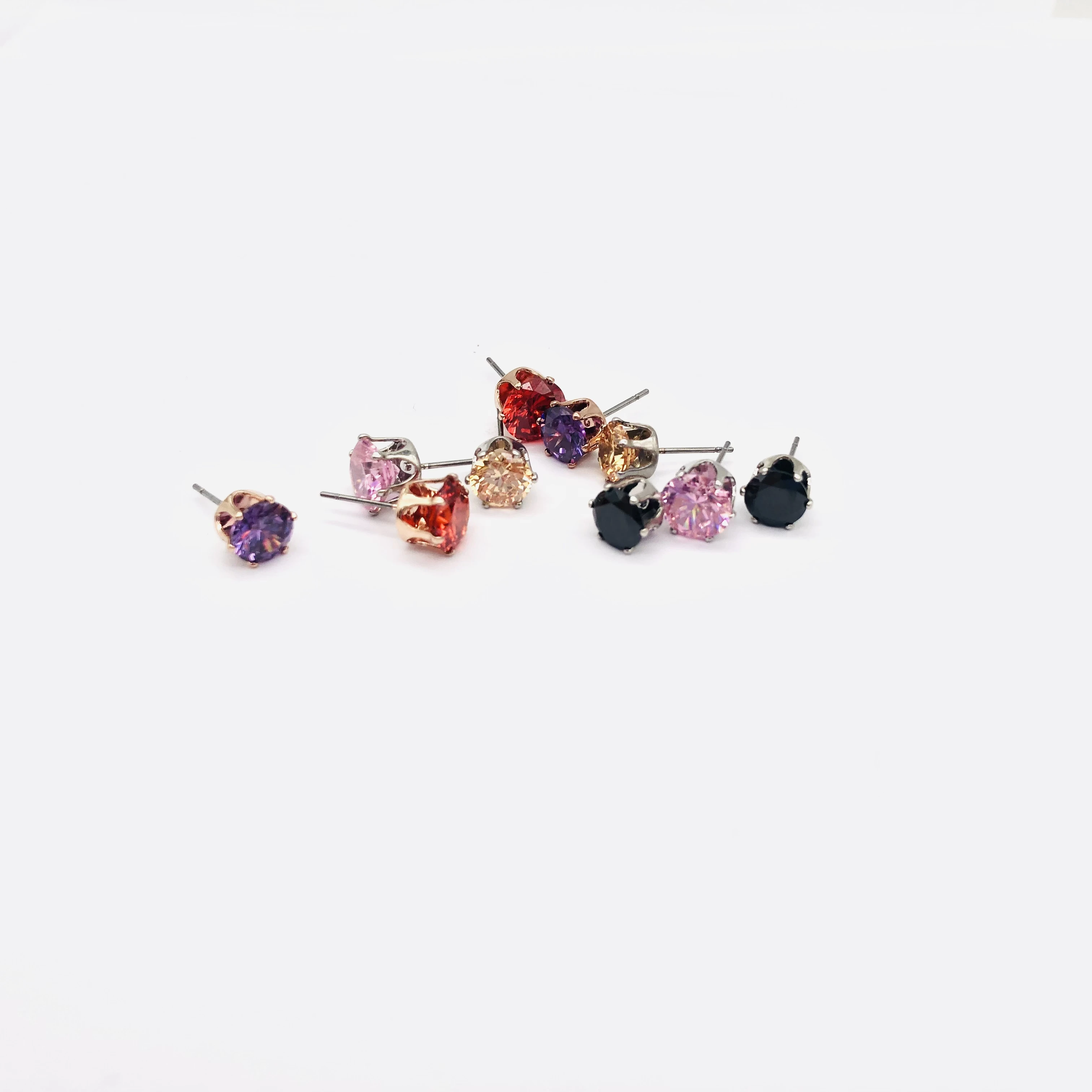 Soliatire Pendant With Earrings Colorful Good quality Clear Zircon Stud Earrings
Soliatire Pendant With Earrings Colorful Good quality Clear Zircon Stud Earrings