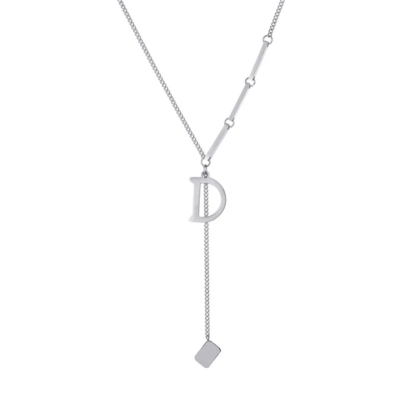 Korean D Letter Titanium Steel Necklace Net Red Hip Hop Accessories Sweater Necklace Female
Korean D Letter Titanium Steel Necklace Net Red Hip Hop Accessories Sweater Necklace Female