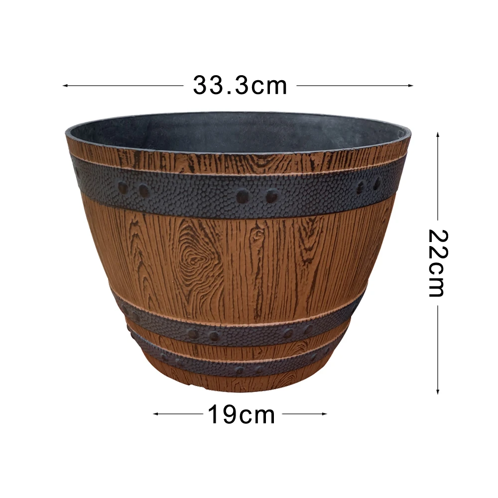 Hot Selling Agricultural Plastic Planters for Gardening Plastic Flowerpots Whiskey Barrel Planter, As picture or customized color
Hot Selling Agricultural Plastic Planters for Gardening Plastic Flowerpots Whiskey Barrel Planter, As picture or customized color